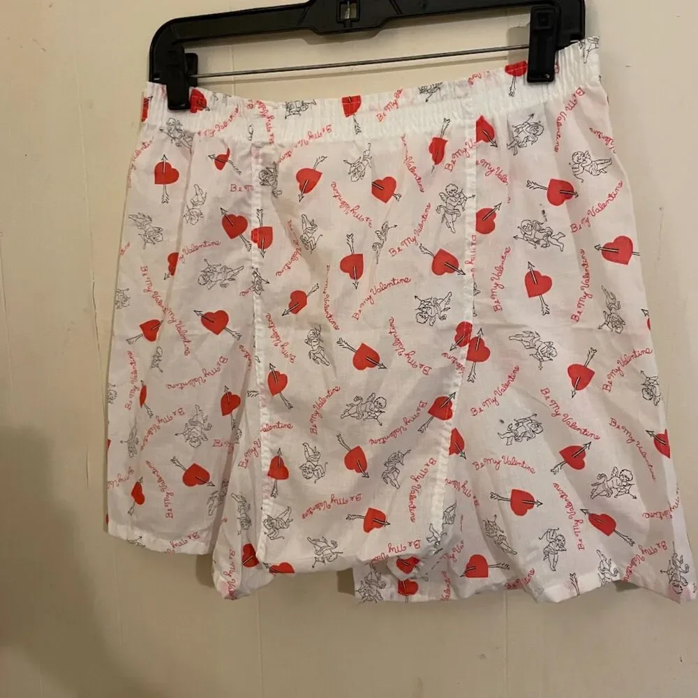 Vintage 60s VALENTINE'S DAY CUPID Boxers Boxer Shorts S 34-36 new